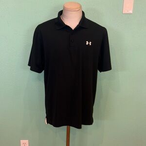 Under Armour Men's Polo in Classic Black. Large loose fit. Great condition.